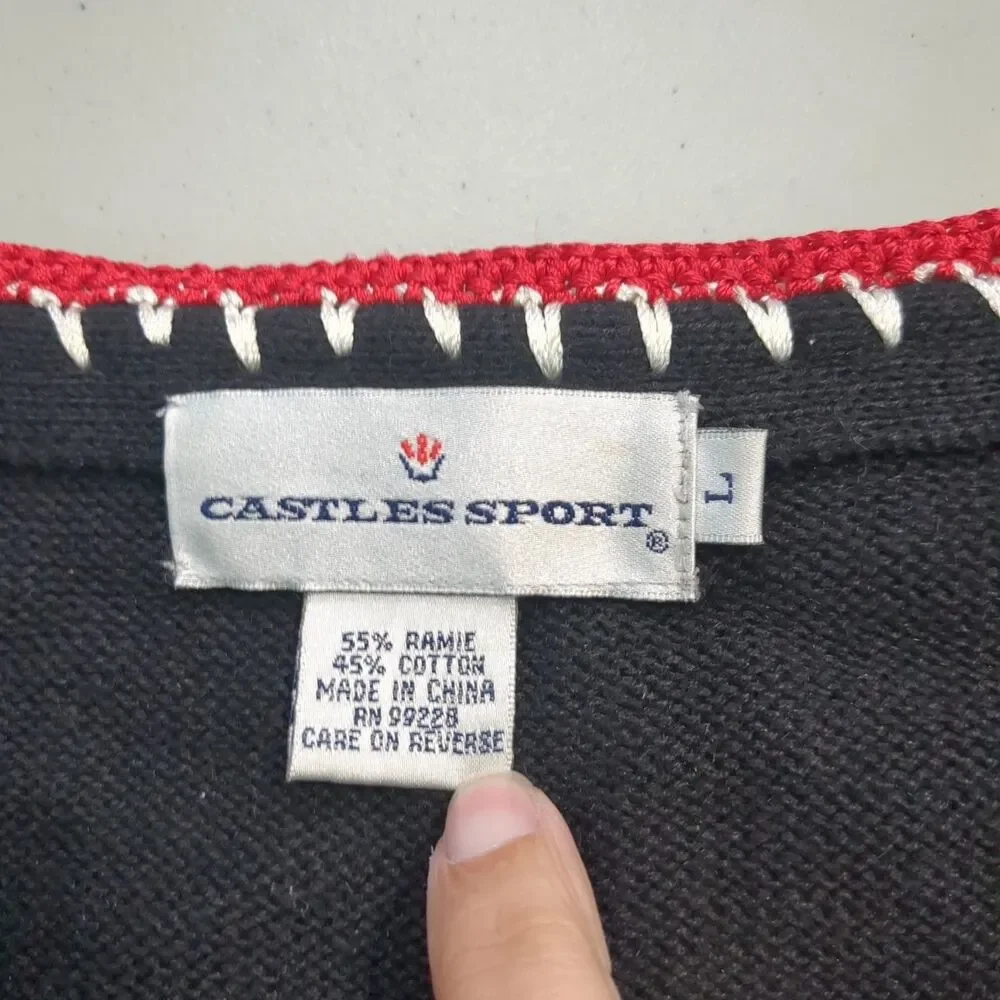 Georgia bulldogs Women's Castles Sport Cardigan Vest large NCAA Football